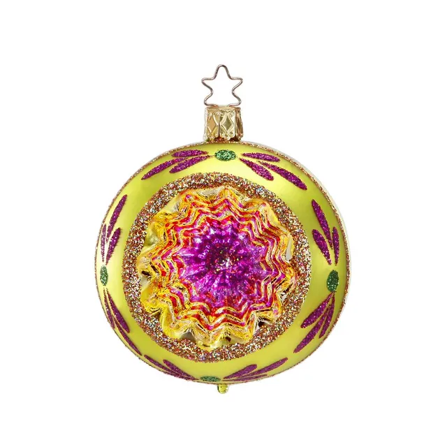 inge-glas-funkelnder-reflex-christbaumkugel-glas-gr-n-8-cm image 1