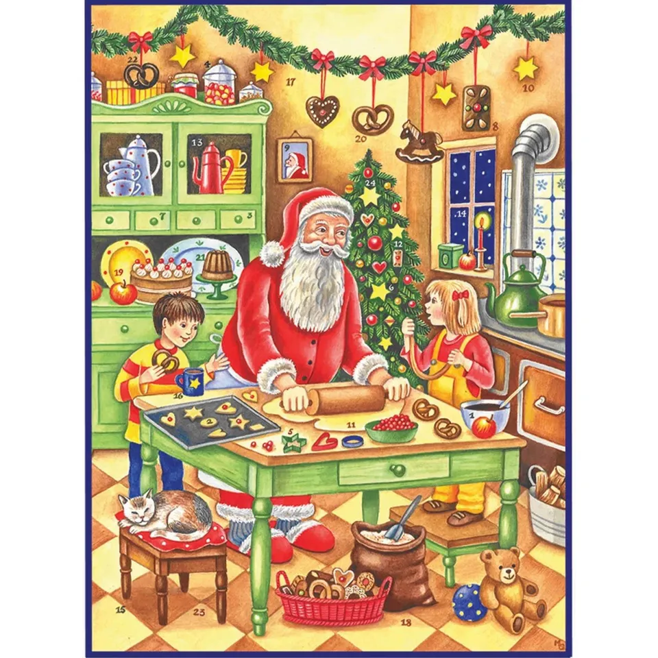 sellmer-verlag-adventskalender-backen-mit-dem-weihnachtsmann-gro-format-hochform image 1