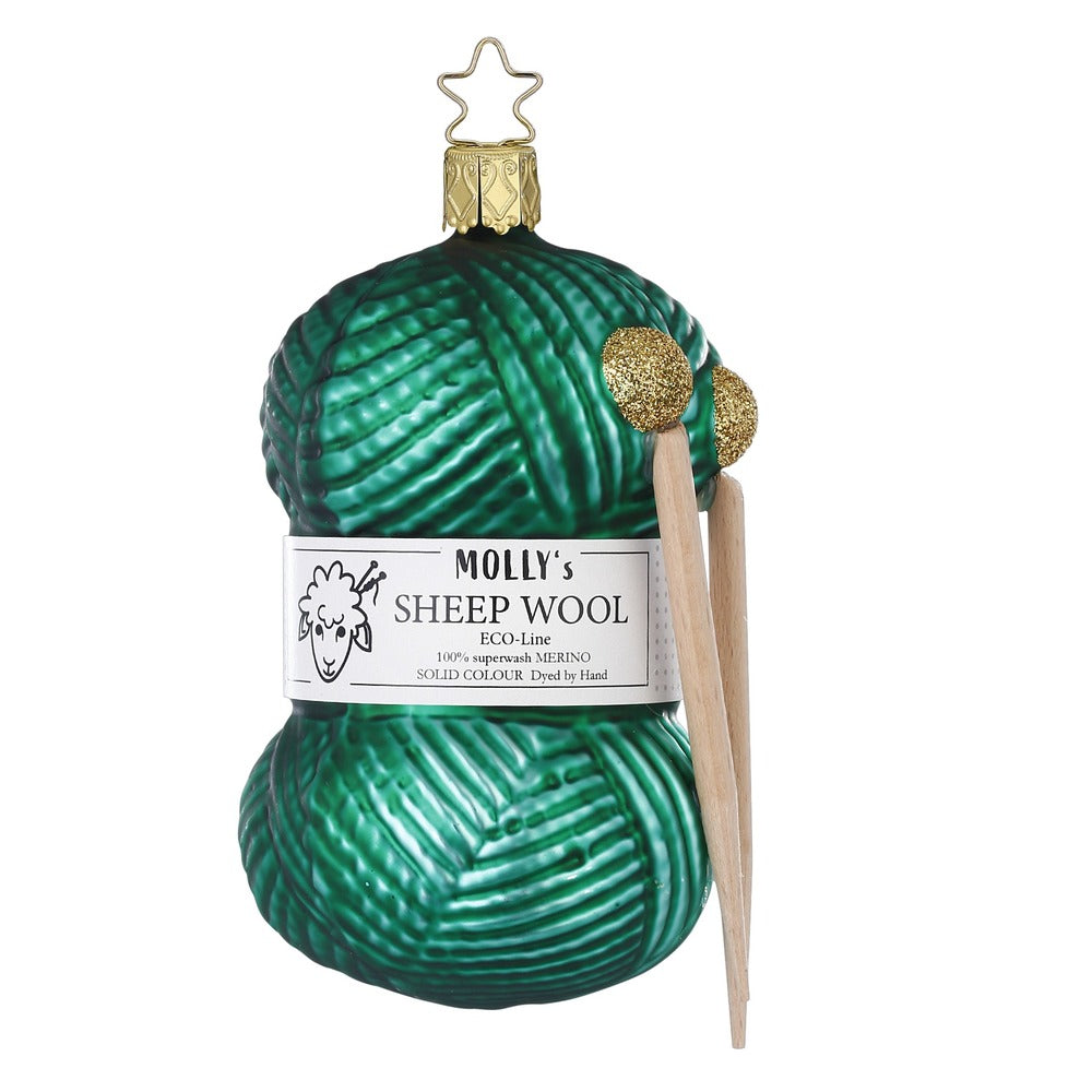 inge-glas-strickfreude-gr-n-glas-weihnachtsornament-11-5-cm image 1