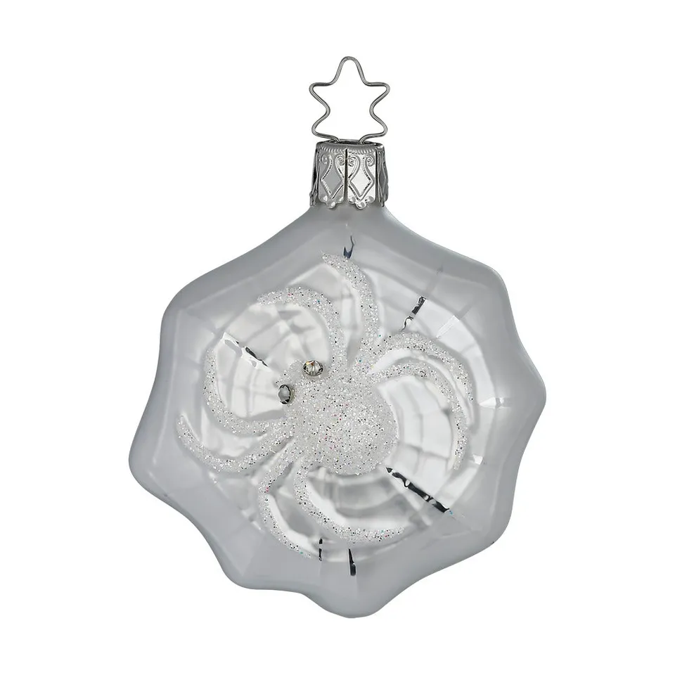 inge-glas-weihnachtsspinne-glas-anh-nger-7-5-cm-wei image 1