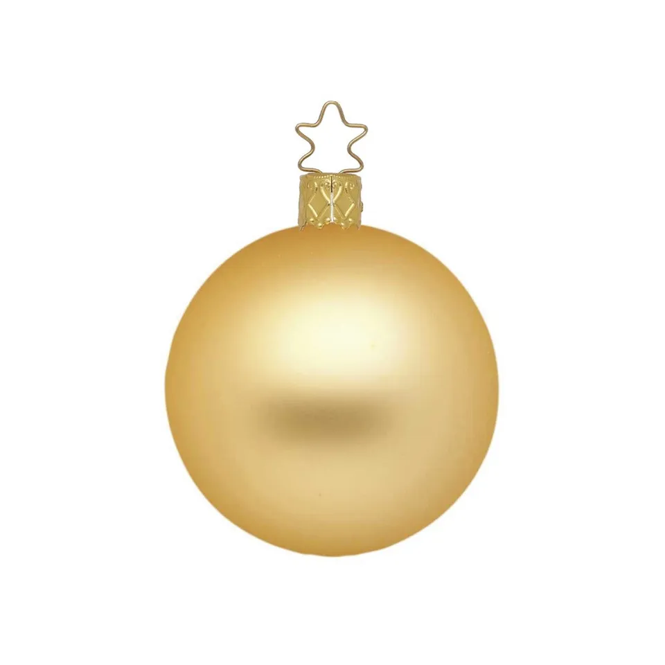 inge-glas-kugel-christbaumkugel-12-cm-inkagold-matt image 1