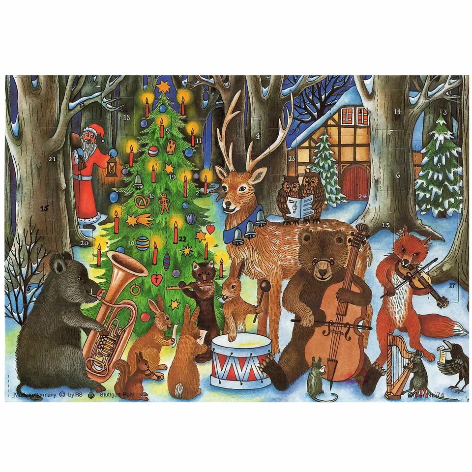 sellmer-verlag-a5-adventskalender-weihnachten-der-tiere-mini-mit-umschlag image 1