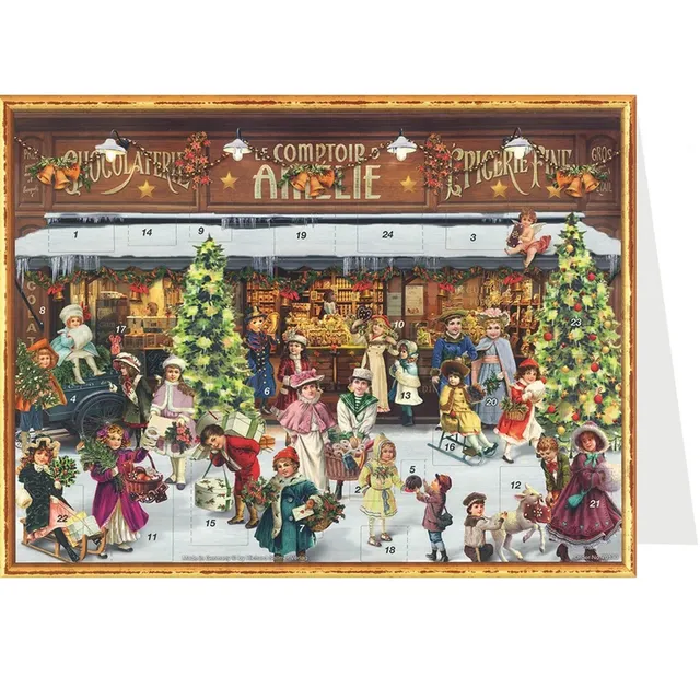 sellmer-verlag-postkarten-adventskalender-viktorianischer-laden-adventskalender- image 1
