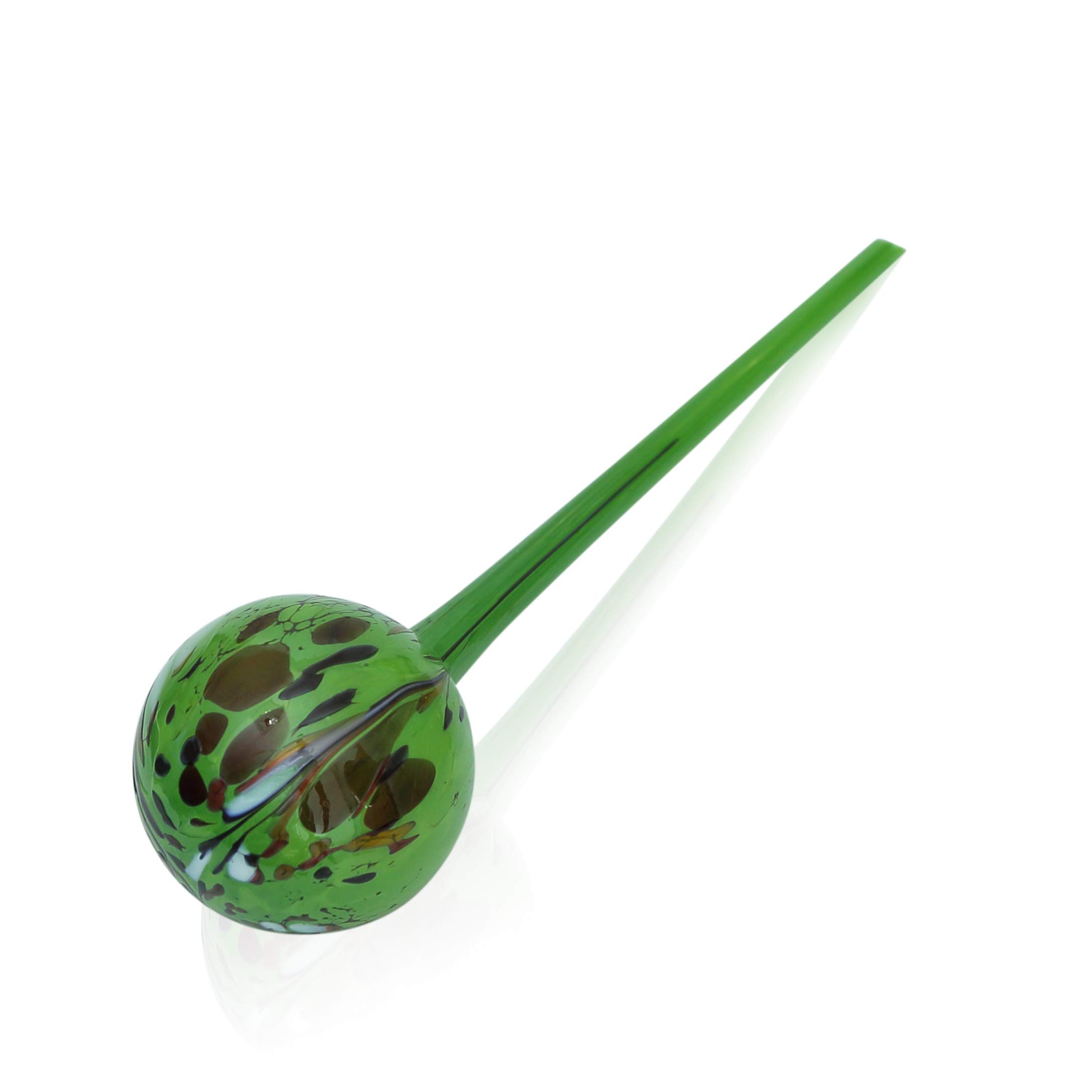 lauschaer-glas-blumendurstkugel-bew-sserungskugel-gr-n-8-9cm-32cm image 1