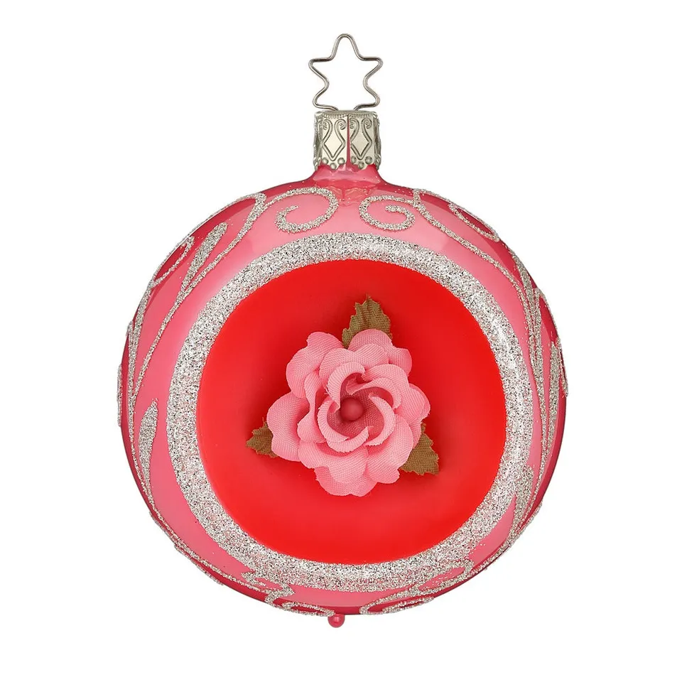 inge-glas-winterrose-glaskugel-8-cm-pink-reflex image 1