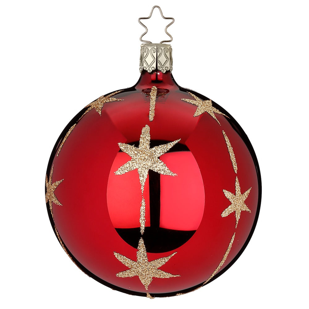 inge-glas-sternenflor-christbaumkugel-glas-10-cm-rot image 1