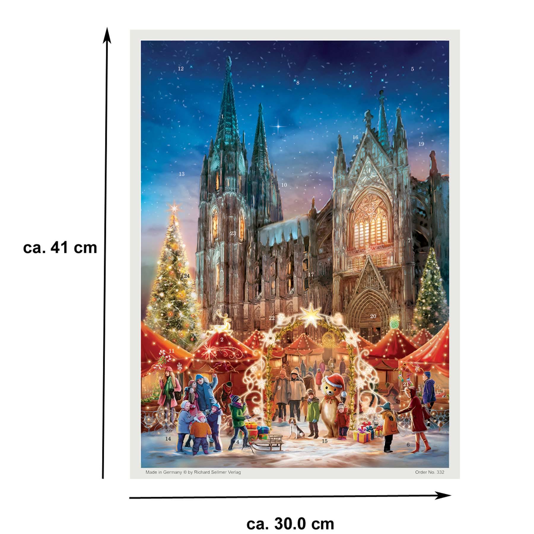 sellmer-verlag-adventskalender-k-ln-a3-k-lner-dom-mit-weihnachtsmarkt image 4
