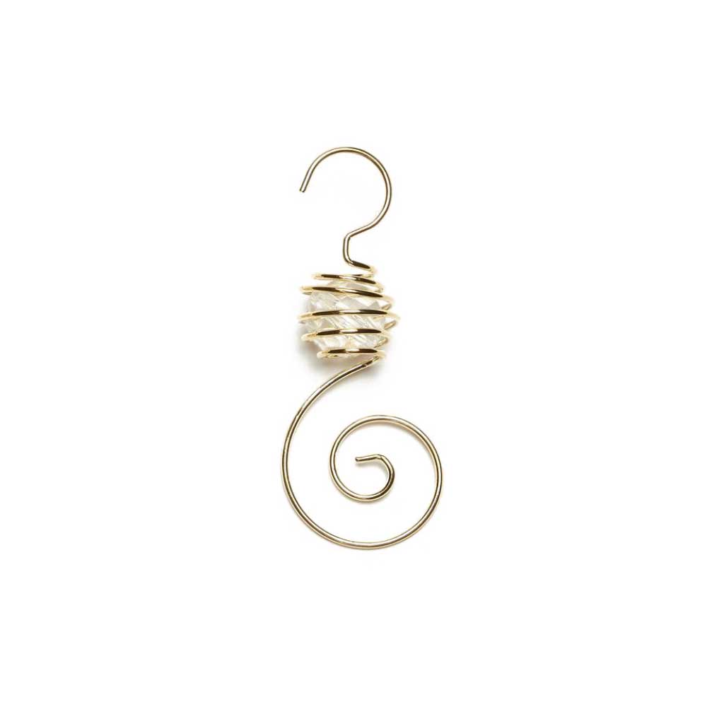 inge-glas-spiralh-nger-mit-perle-gold-7-cm-6-stk-metall image 1