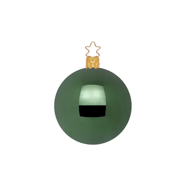 inge-glas-kugeln-christbaumkugeln-10-cm-jagdgr-n-glanz image 1