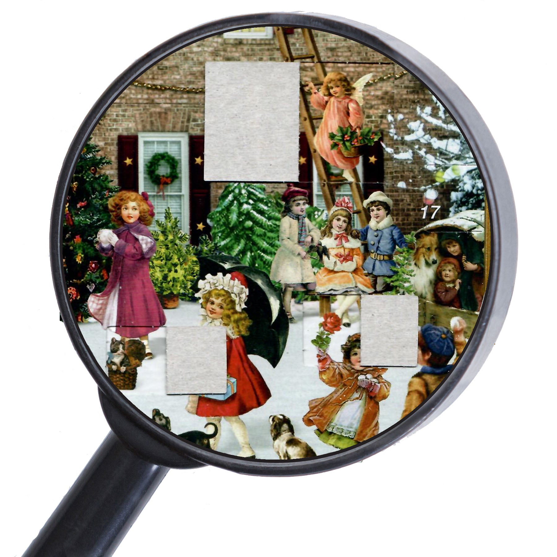 sellmer-verlag-adventskalender-viktorianisches-haus-gro-format-mit-silberglitzer image 4