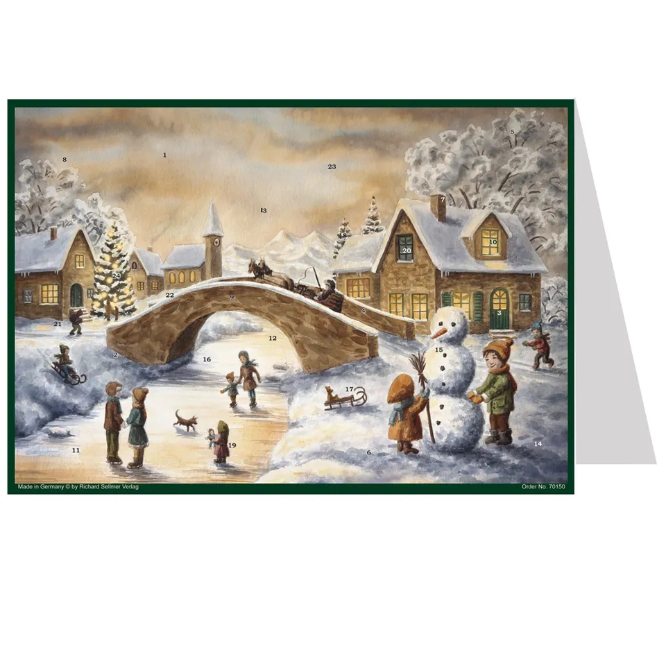 sellmer-verlag-postkarten-adventskalender-an-der-br-cke-a6 image 1