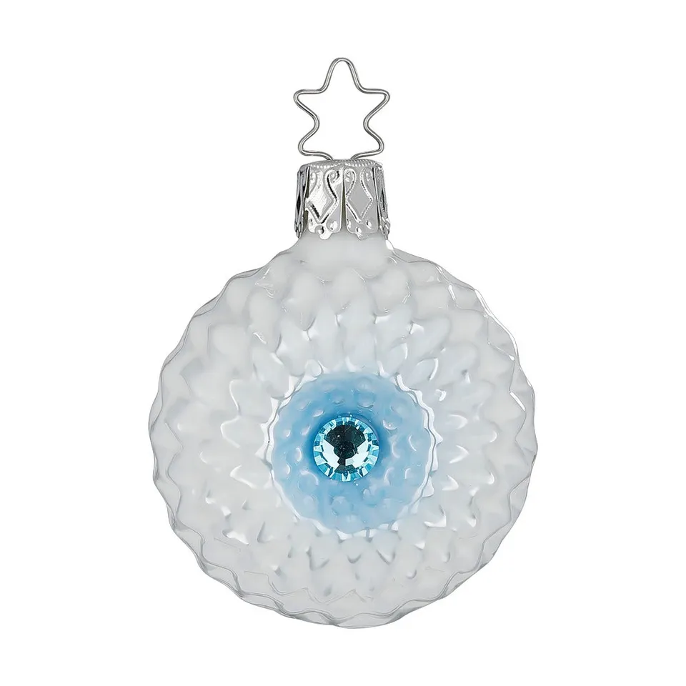 inge-glas-schneeornament-glas-ornament-6-cm-wei image 1