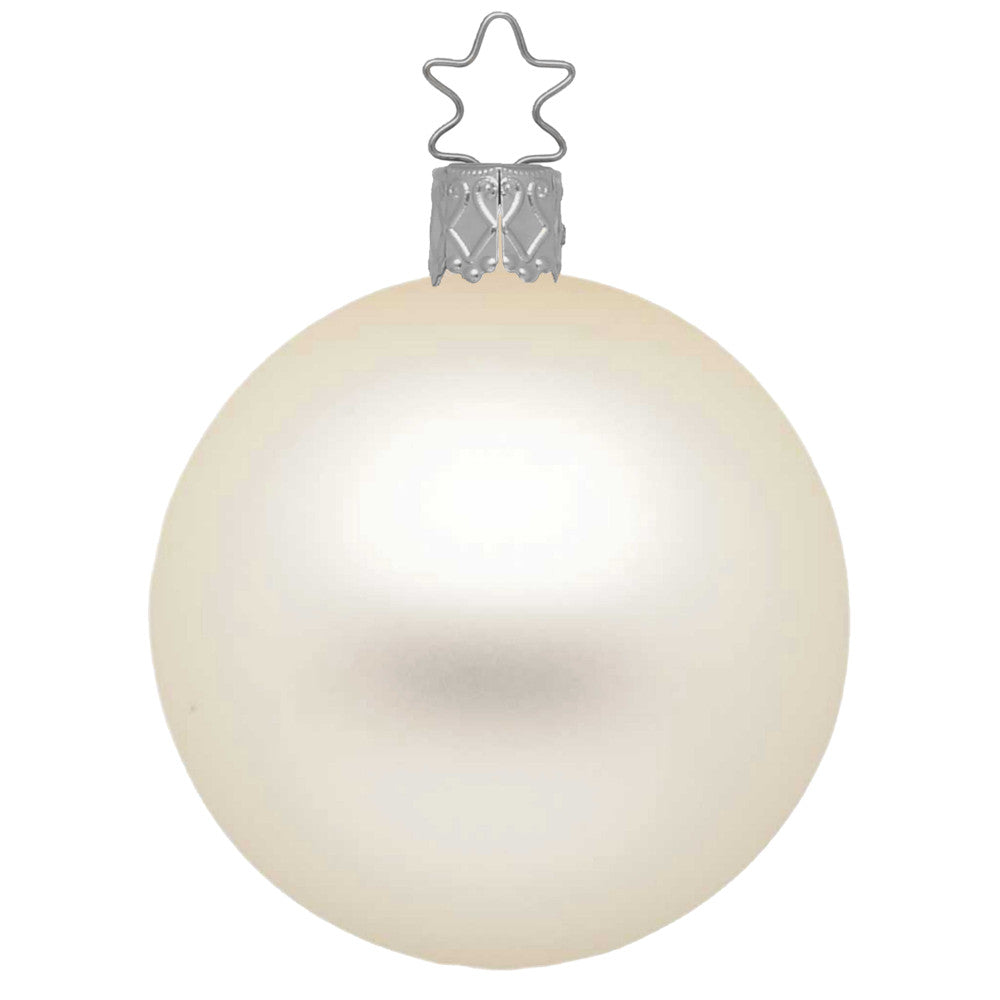 inge-glas-kugel-champagner-matt-15-cm-christbaumkugel image 1