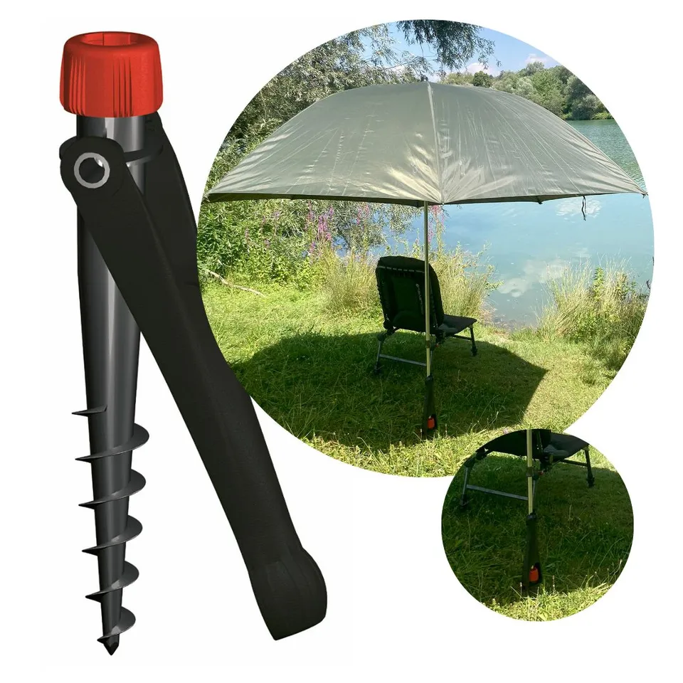 krinner-vario-drill-schwarz-sonnenschirmhalter-erdanker image 1