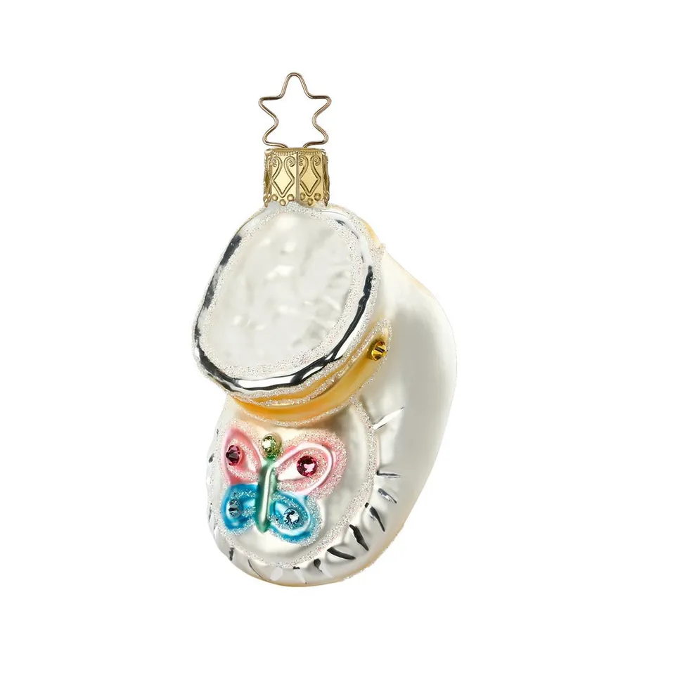 inge-glas-mein-erster-schuh-glas-christbaumanh-nger-8-cm-wei image 1