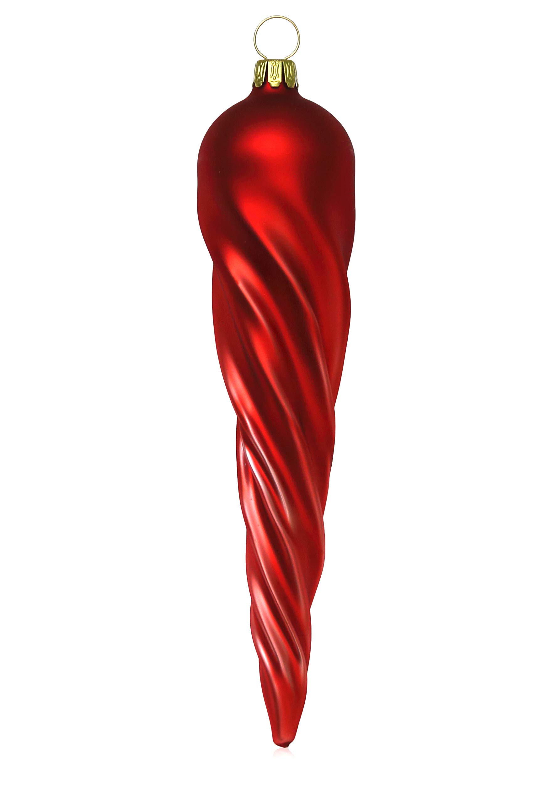 lauschaer-glas-christbaumschmuck-eiszapfen-dick-rot-matt-4-st-ck image 1