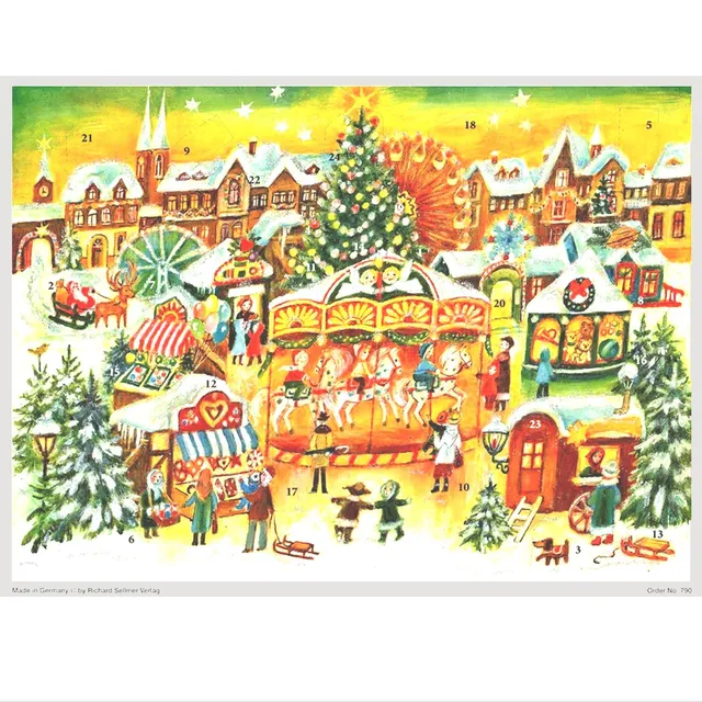sellmer-verlag-adventskalender-weihnachtlicher-jahrmarkt-gro-format image 1