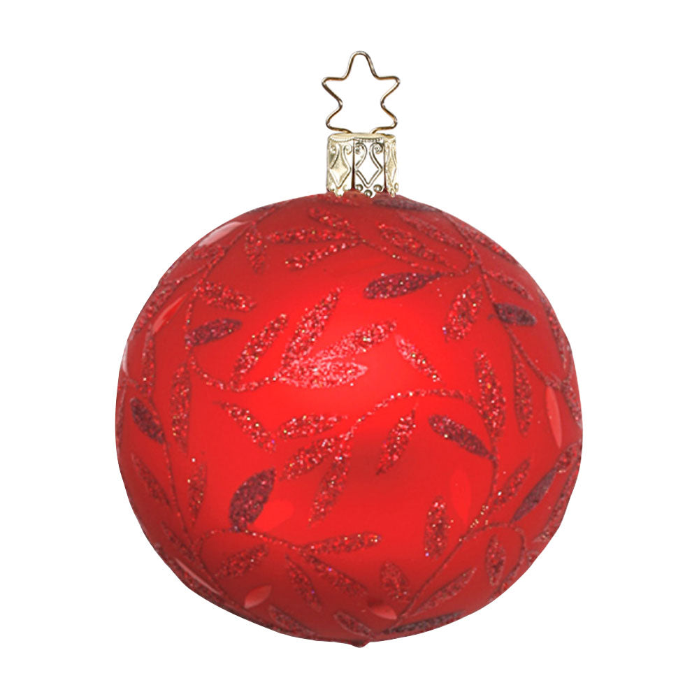 inge-glas-freudentanz-christbaumkugel-rot-10-cm image 1