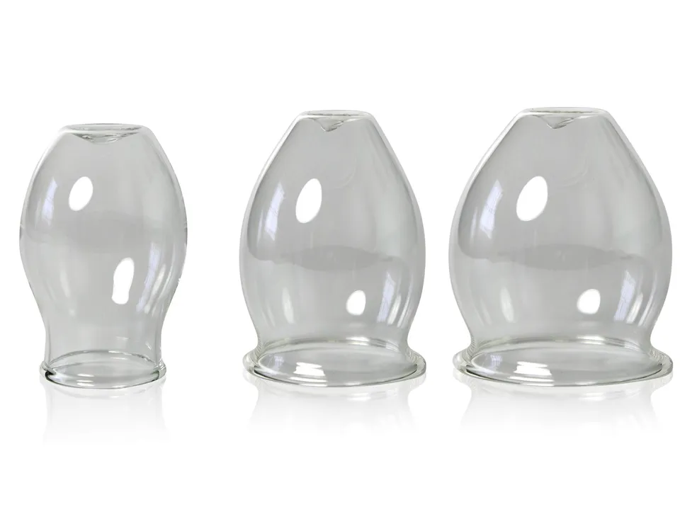 lauschaer-glas-feuer-schr-pfgl-ser-3er-set-35-45-52-mm-mundgeblasen-handgeformt image 1