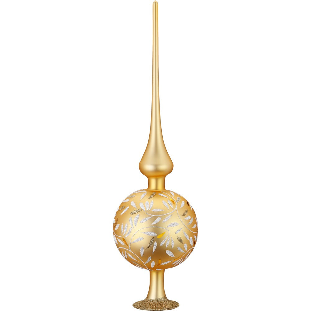 inge-glas-baumspitze-freudentanz-36-cm-inkagold-matt image 1