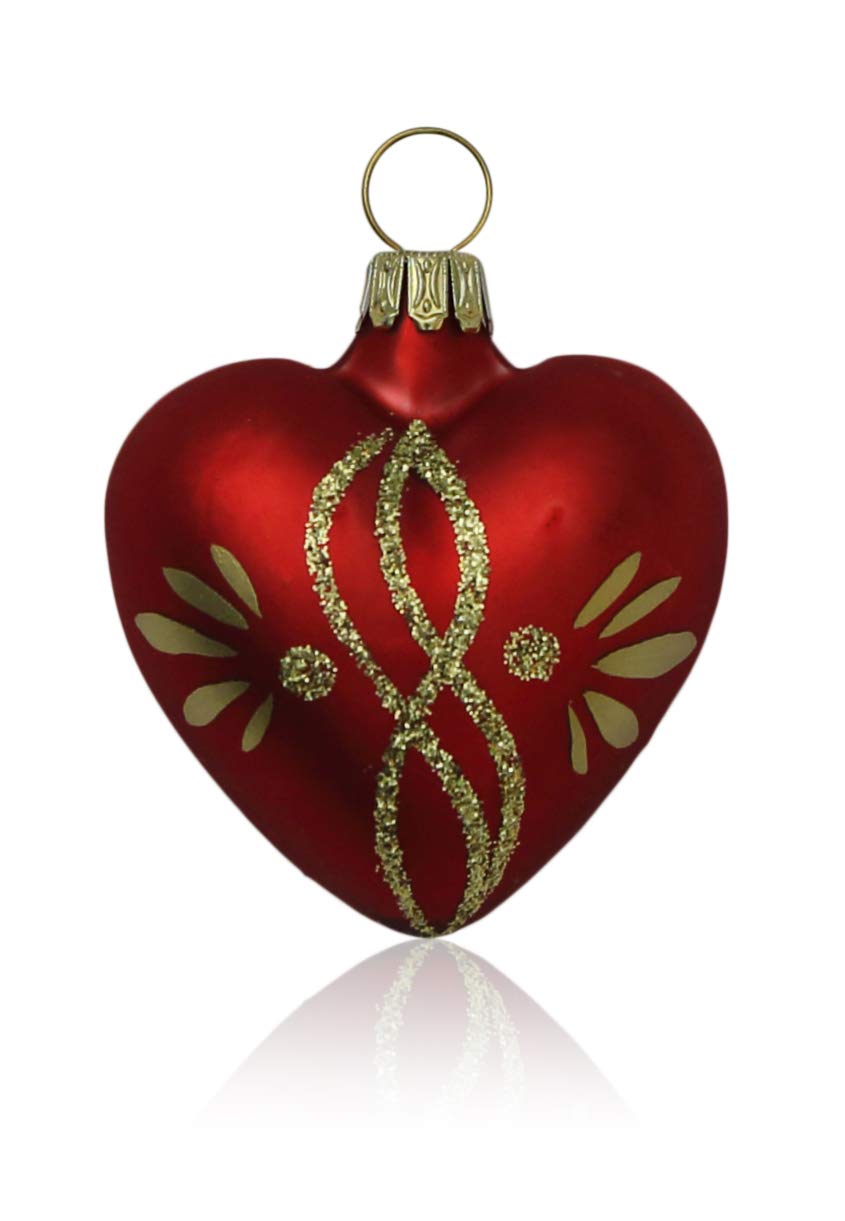 lauschaer-glas-christbaumschmuck-herzen-klein-rot-matt-mit-ranken-4-st-ck image 1
