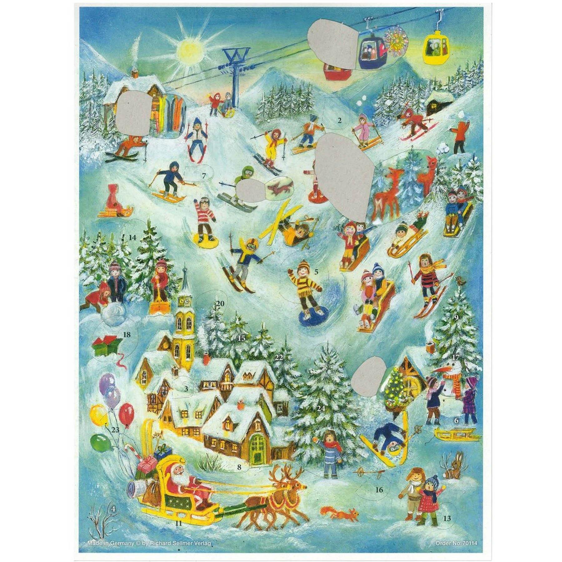 sellmer-verlag-adventskalender-ski-spa-papier-gro-format-mit-glimmer image 3