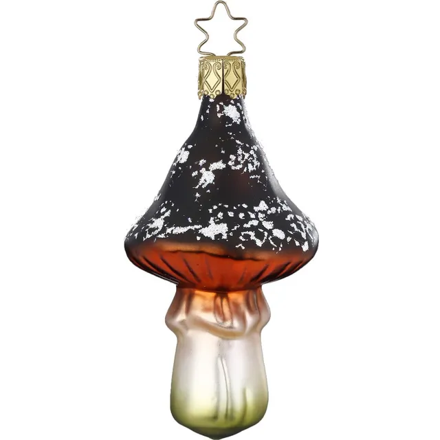 inge-glas-brauner-pilz-glasfigur-10-cm image 1