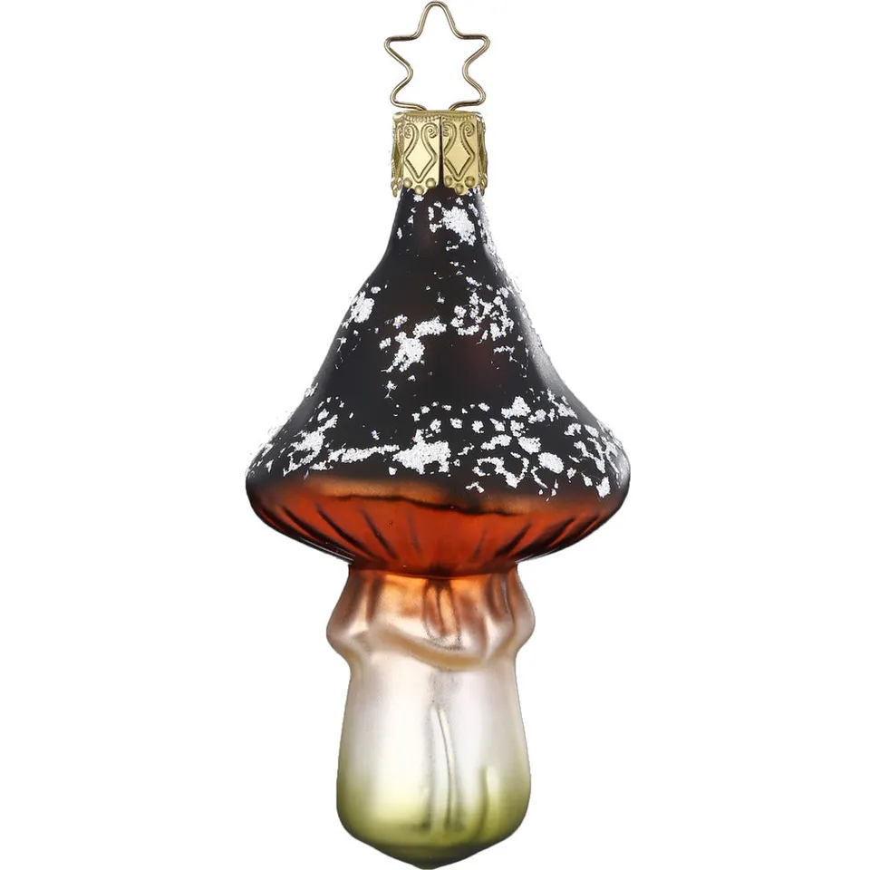 inge-glas-brauner-pilz-glasfigur-10-cm image 1