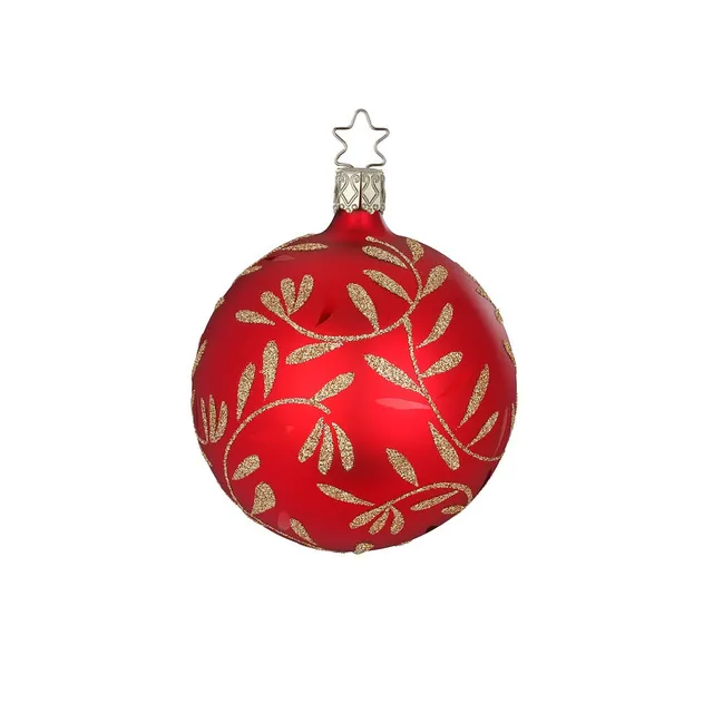 inge-glas-freudentanz-christbaumkugel-6-cm-rot-classic image 1