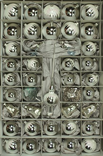 lauschaer-glas-sortiment-formglocken-silber-schneedach-41-teile-mundgeblasen image 7