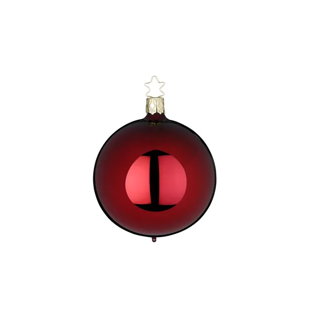 inge-glas-kugeln-baumkugeln-imperialrot-glanz-10-cm image 1