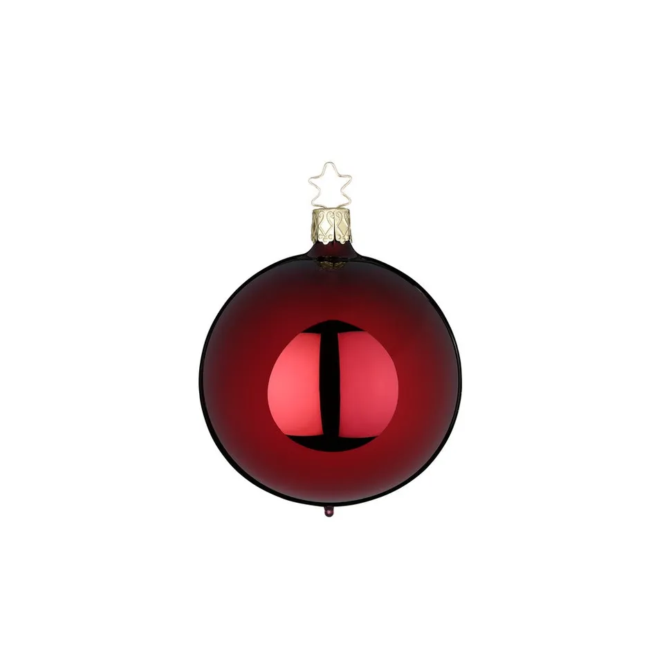inge-glas-kugeln-baumkugeln-imperialrot-glanz-10-cm image 1