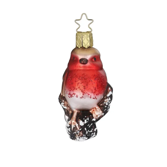 inge-glas-rosenrot-glas-weihnachtskugel-8-cm image 1