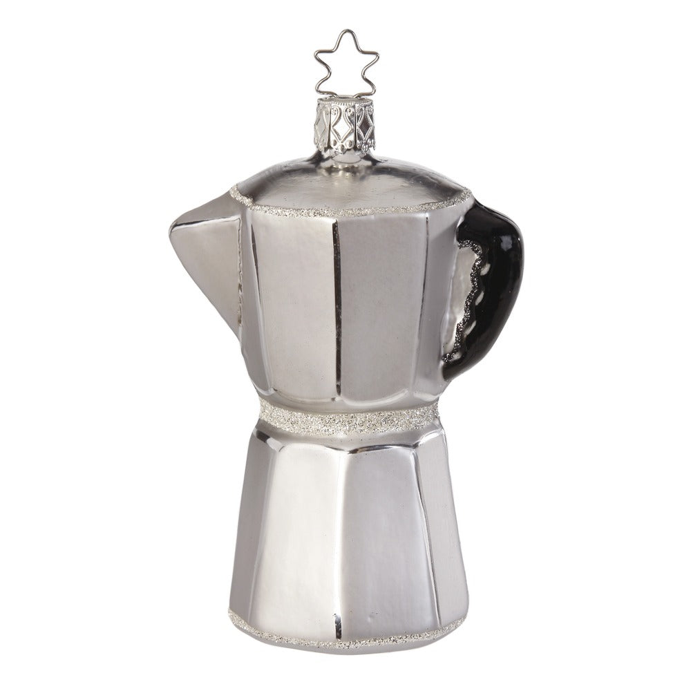 inge-glas-espressokanne-10-5-cm-silber-christbaumschmuck-glas image 1