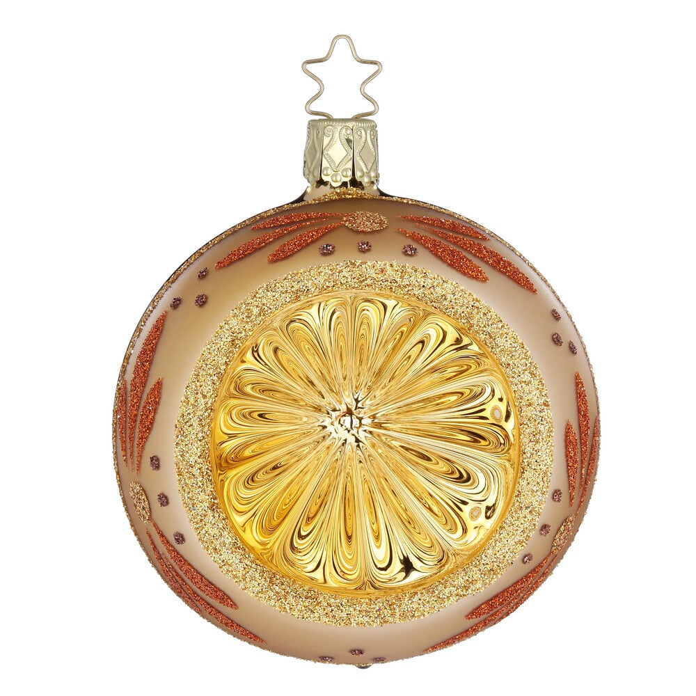 inge-glas-bl-tenglanz-glaskugel-gold-8-cm image 1