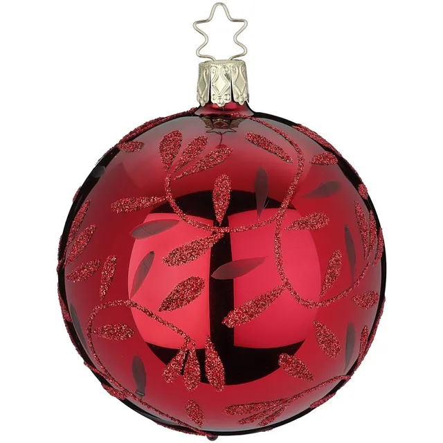inge-glas-leichter-freudentanz-christbaumkugel-10-cm-rot image 1