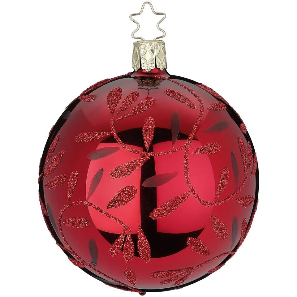 inge-glas-leichter-freudentanz-christbaumkugel-10-cm-rot image 1