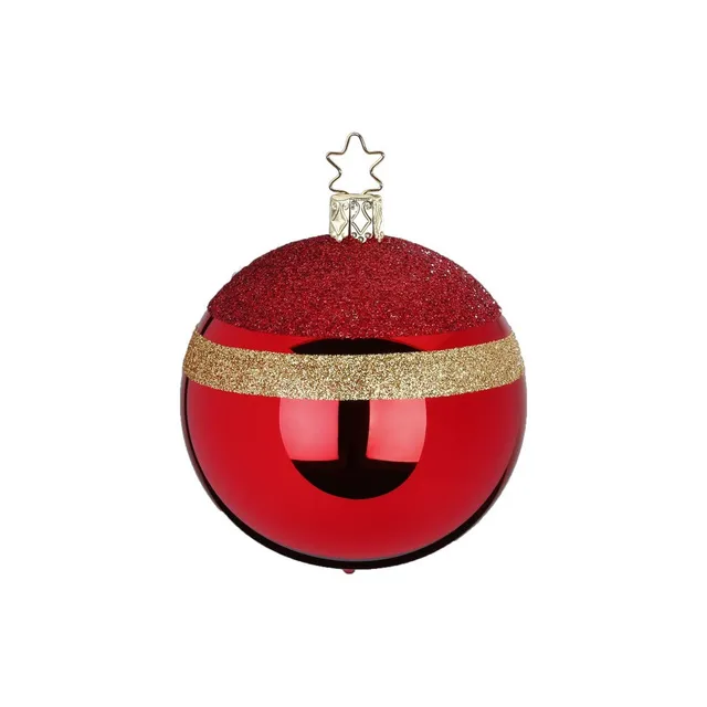 inge-glas-lichterglanz-christbaumkugel-glas-rot-6-cm image 1