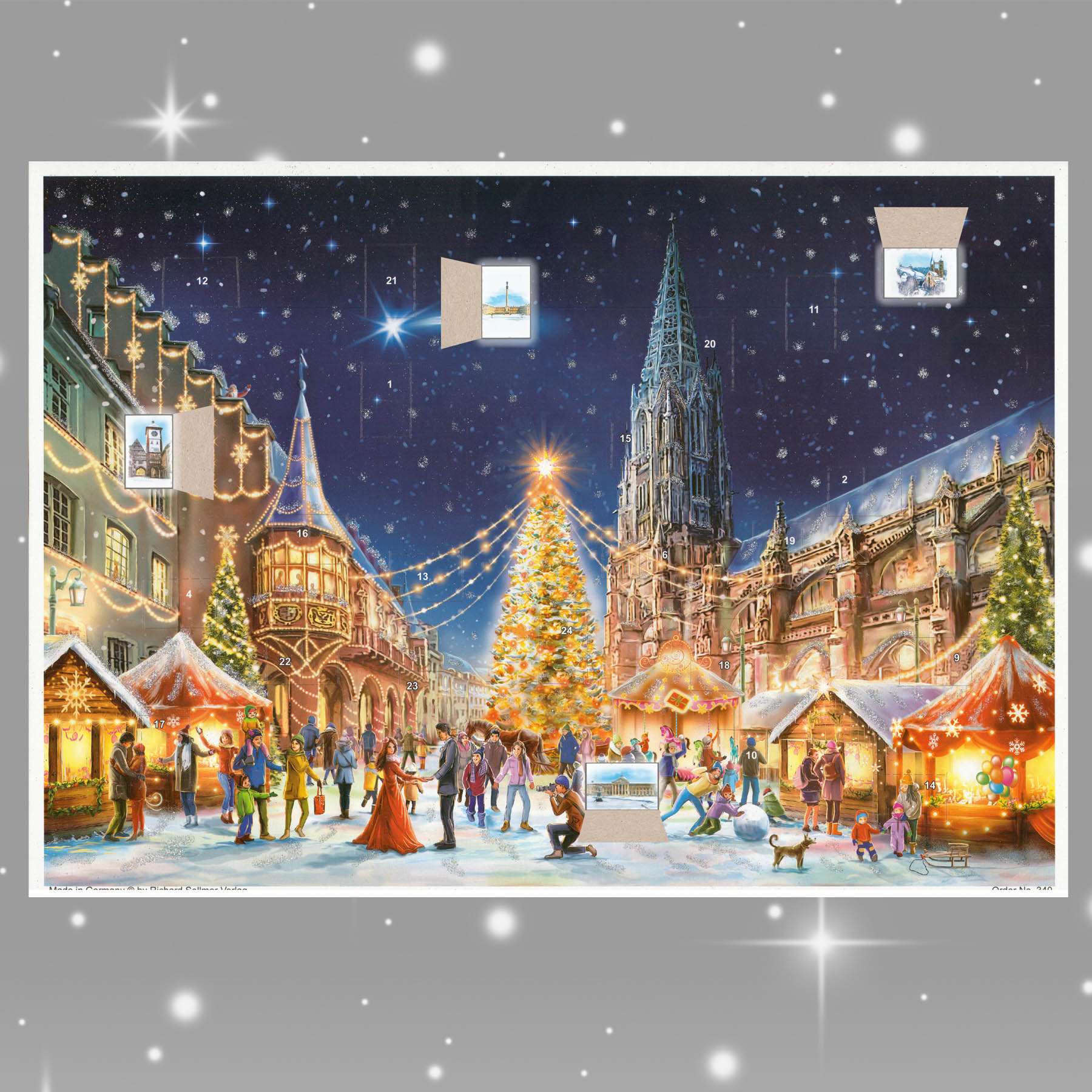 sellmer-verlag-adventskalender-freiburger-m-nster-stadt-kalender-gro-format image 2