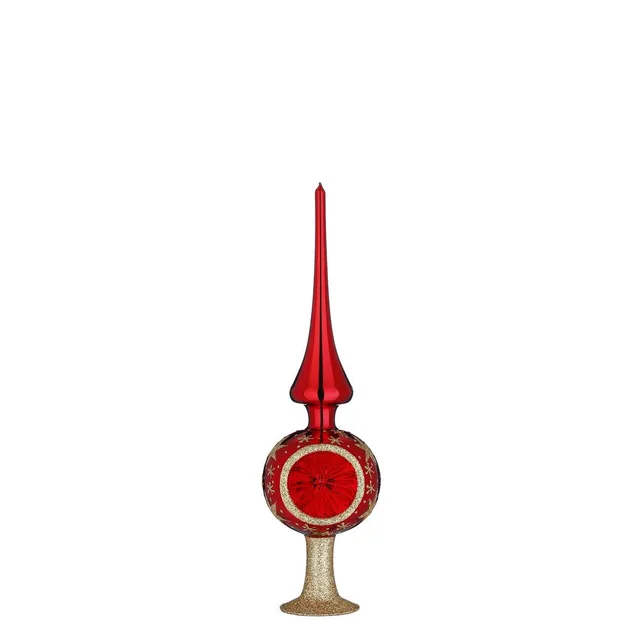 inge-glas-sternenhimmel-7x25-cm-rot-glanz-christbaumspitze image 1