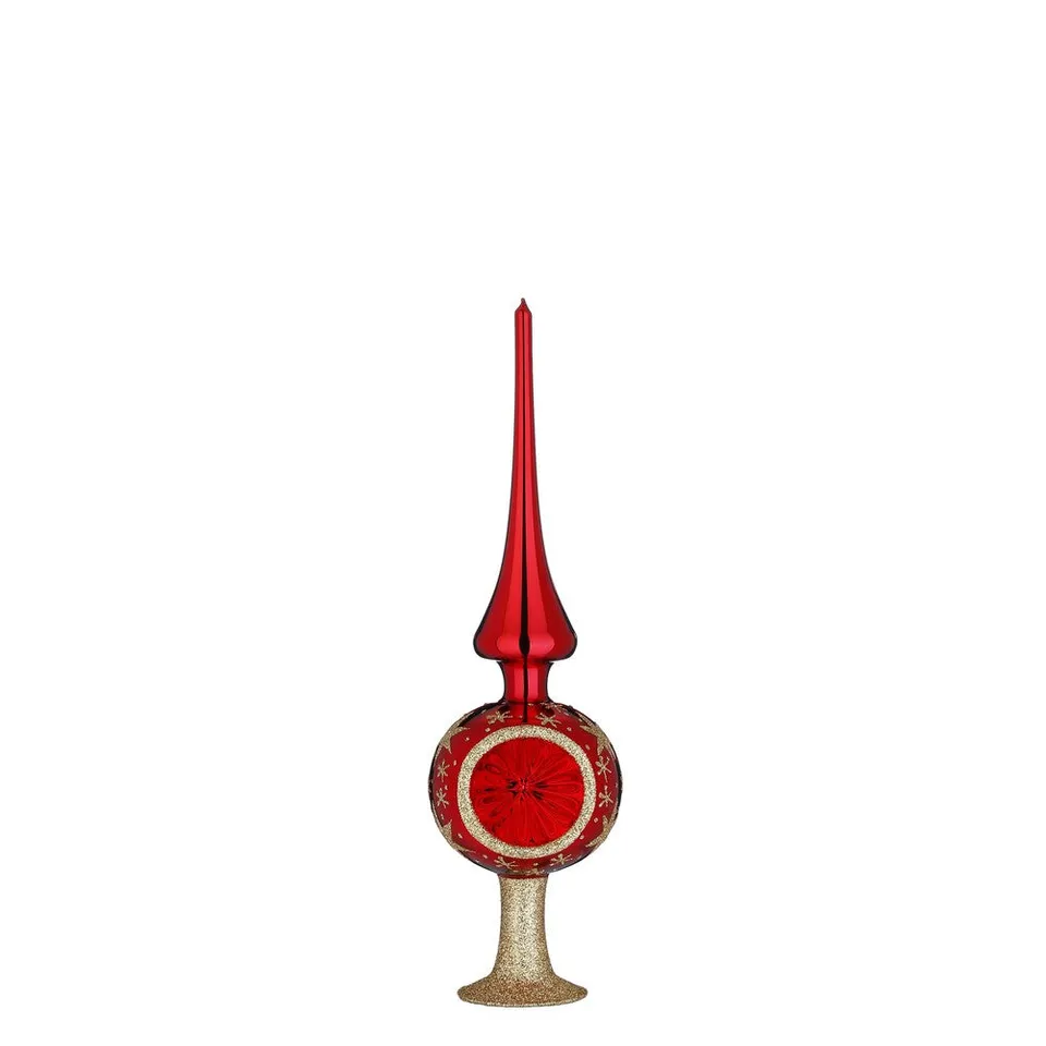 inge-glas-sternenhimmel-7x25-cm-rot-glanz-christbaumspitze image 1