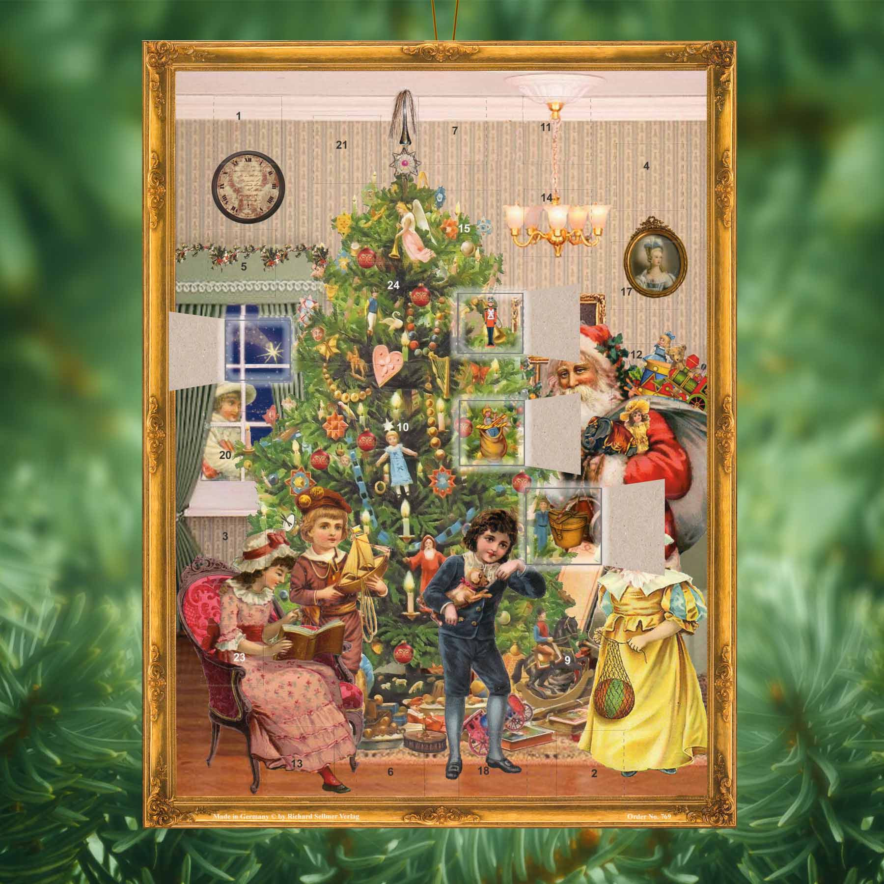 sellmer-verlag-adventskalender-unter-dem-weihnachtsbaum-gro-format image 2