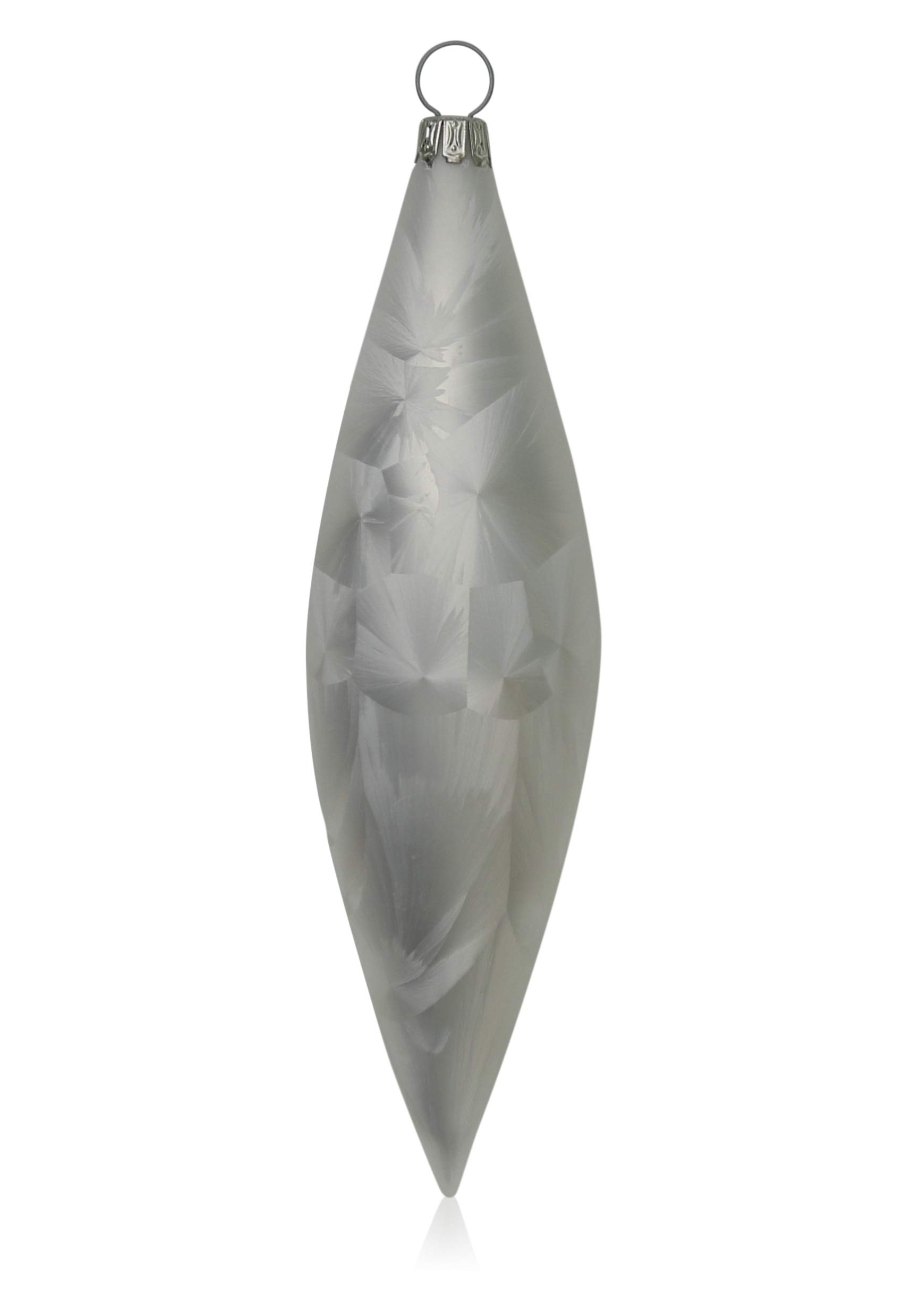 lauschaer-glas-christbaumschmuck-oliven-eislack-wei-4-st-ck-mundgeblasener-weihn image 1