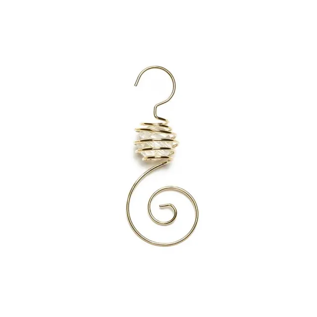 inge-glas-spiralh-nger-mit-perle-gold-7-cm-6-stk-metall image 1