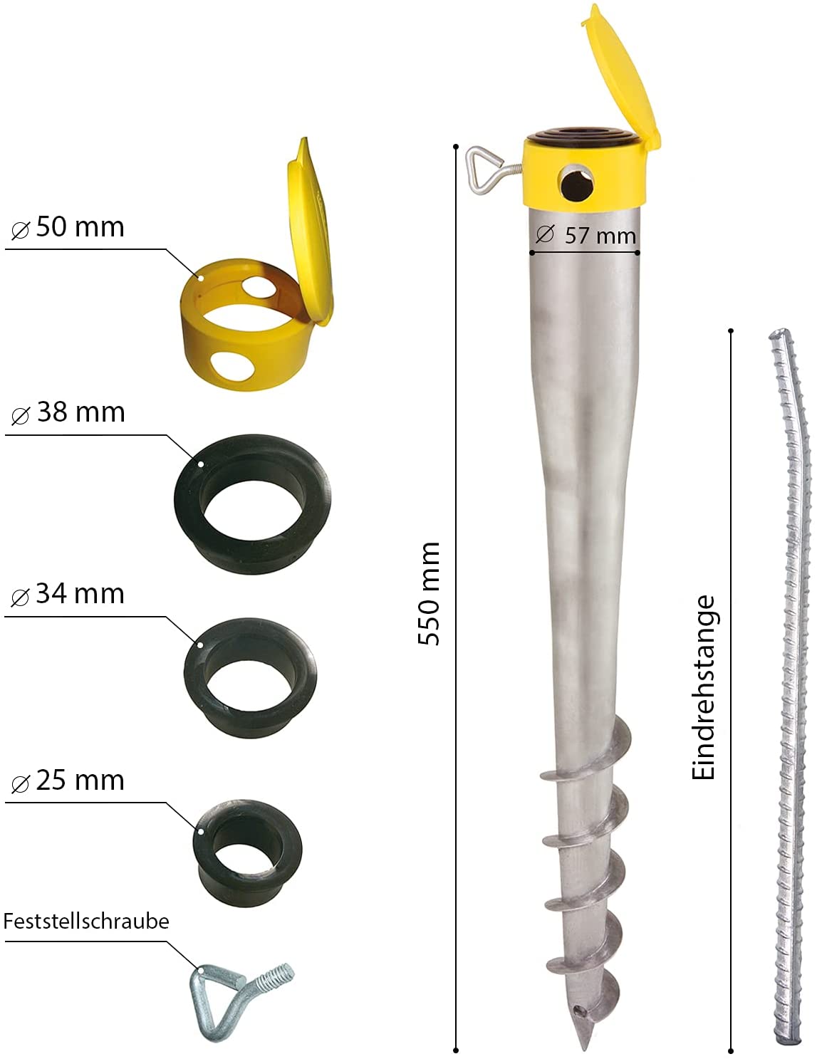 krinner-kompakt-allround-set-bodenverankerung image 7
