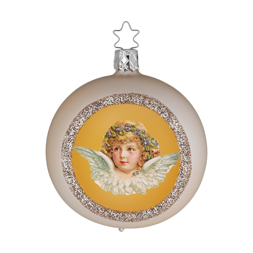 inge-glas-himmlisches-fest-8-cm-christbaumkugel-glas-creme-beige image 1