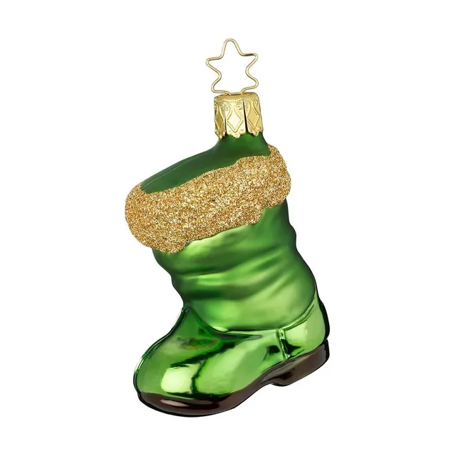inge-glas-nikolausstiefel-glas-anh-nger-8-cm-gr-n image 1