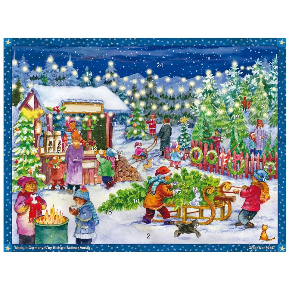 sellmer-verlag-adventskalender-weihnachtsbaum-verkauf-papier-adventskalender-gro image 1
