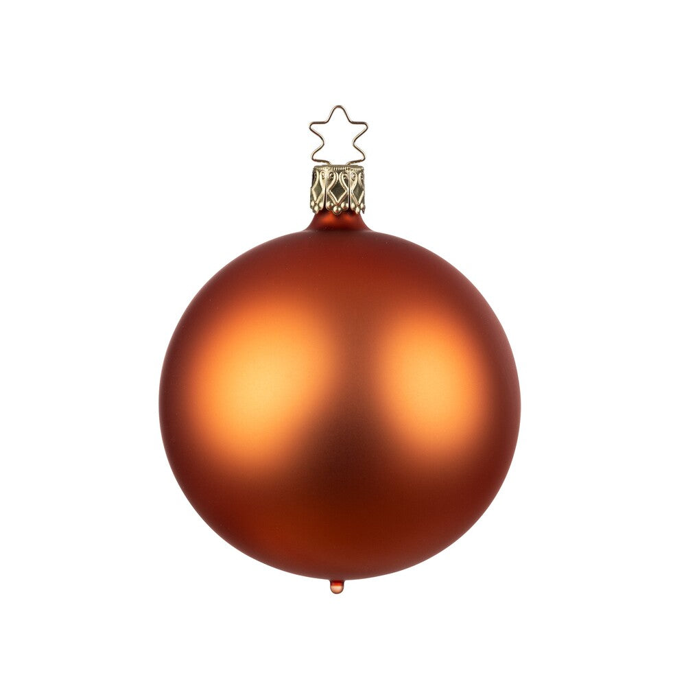 inge-glas-kugel-christbaumkugel-orange-matt-12-cm image 1