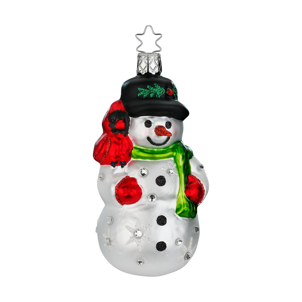 inge-glas-schillernder-schneemann-glasfigur-wei-11-cm image 1